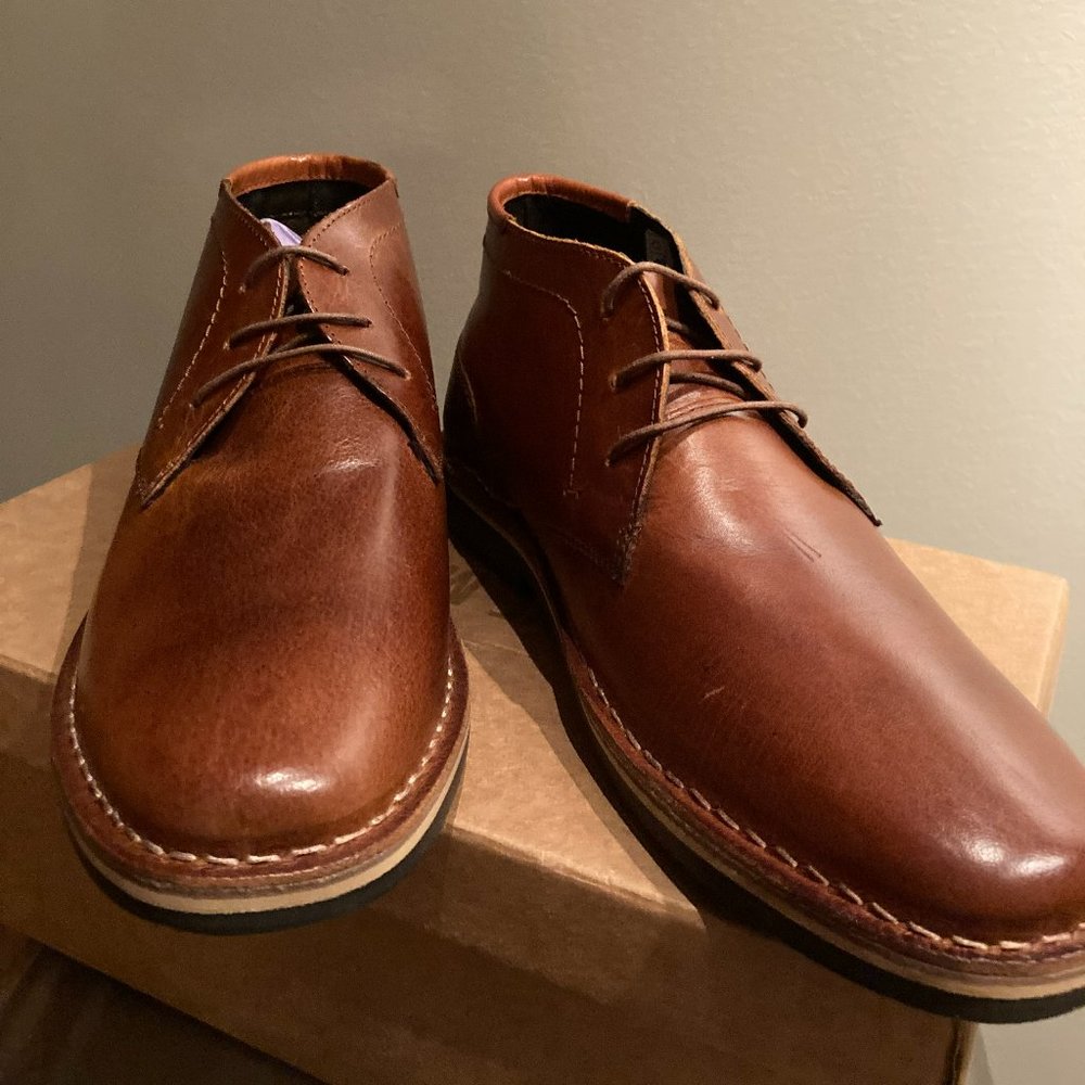 Steve Madden mens Harken chukka boots, Cognac, 8.5 US